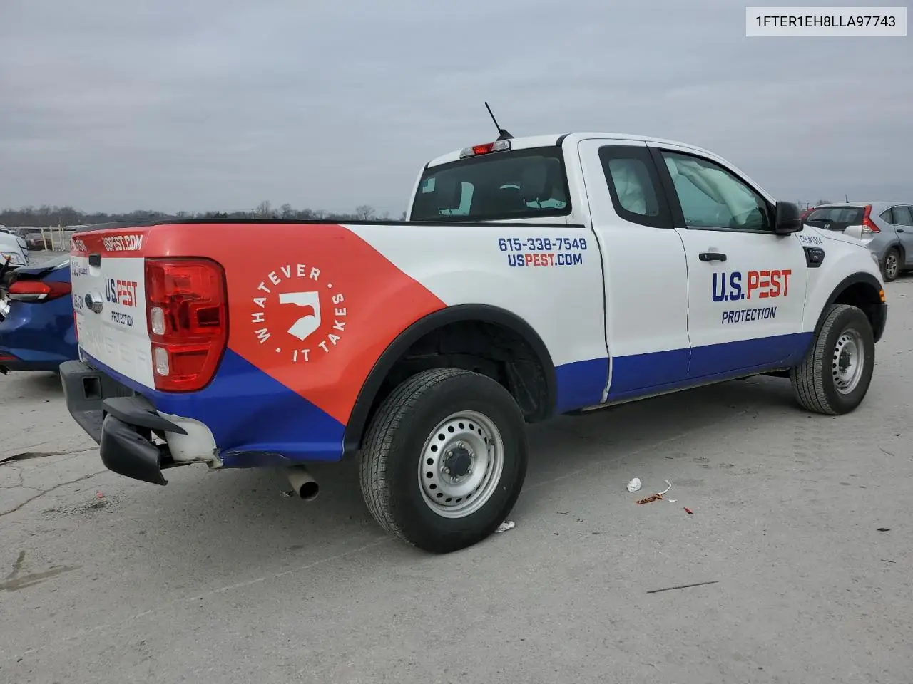 2020 Ford Ranger Xl VIN: 1FTER1EH8LLA97743 Lot: 44139495