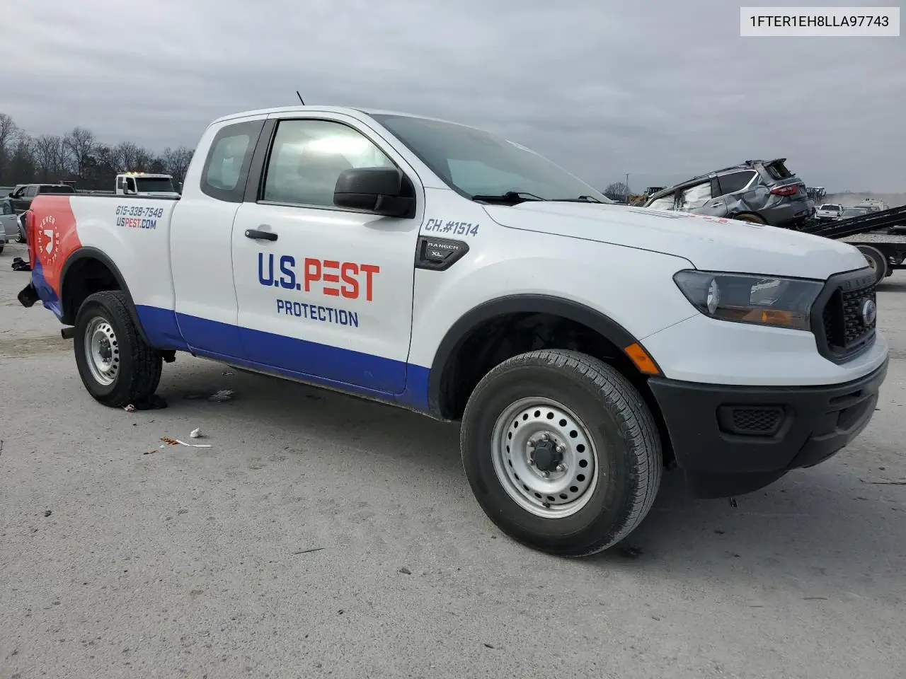 2020 Ford Ranger Xl VIN: 1FTER1EH8LLA97743 Lot: 44139495