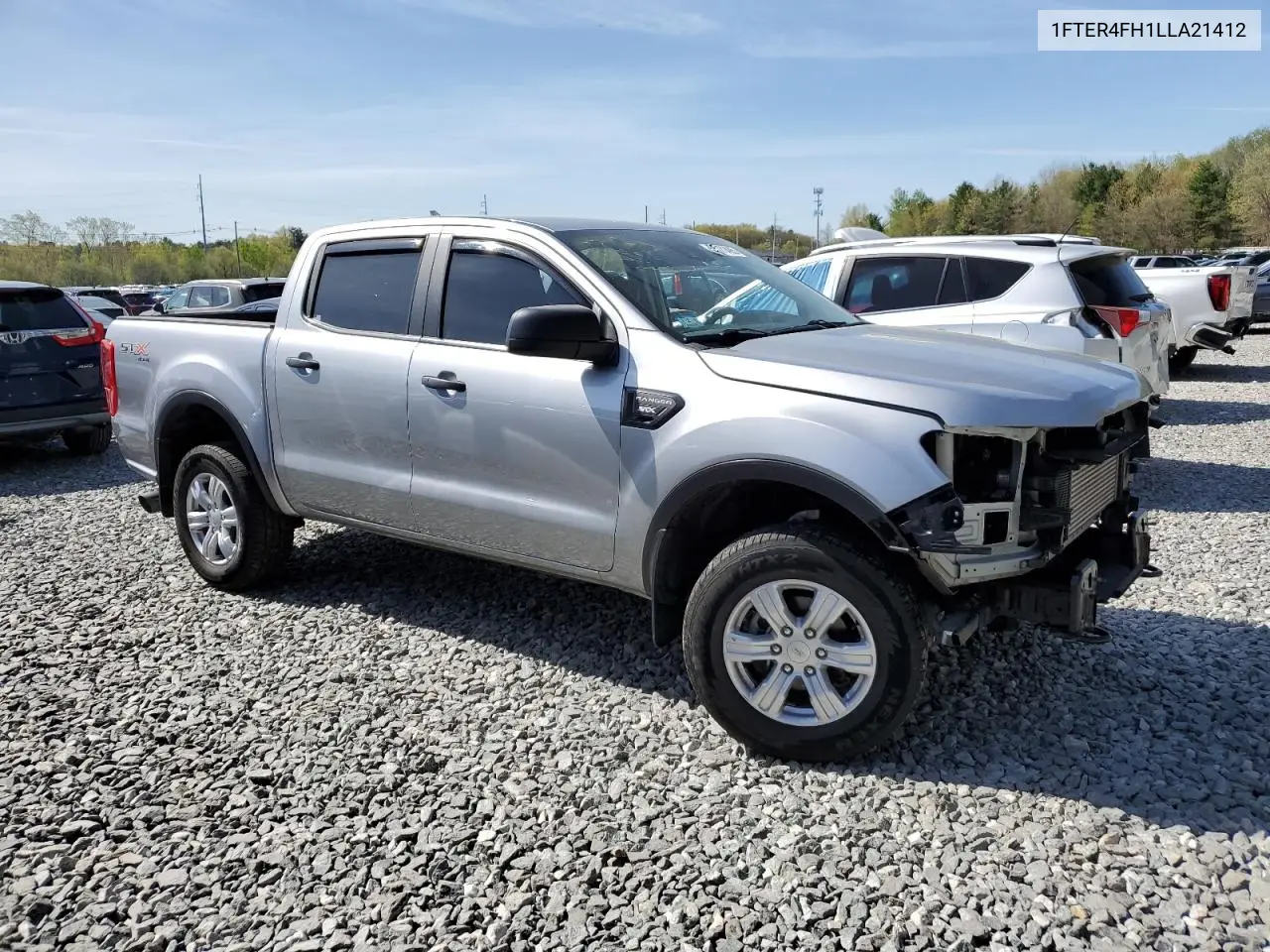 2020 Ford Ranger Xl VIN: 1FTER4FH1LLA21412 Lot: 55171485