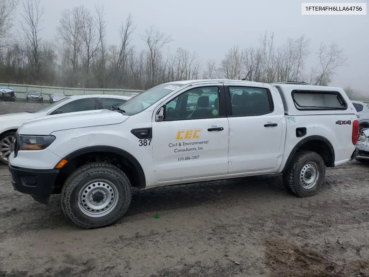 2020 Ford Ranger Xl VIN: 1FTER4FH6LLA64756 Lot: 55722235