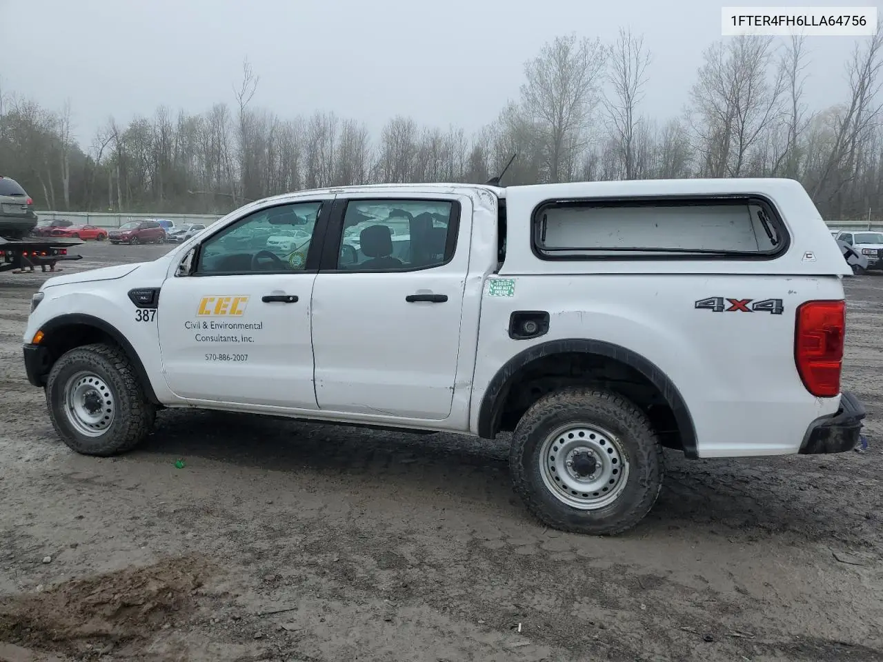 2020 Ford Ranger Xl VIN: 1FTER4FH6LLA64756 Lot: 55722235