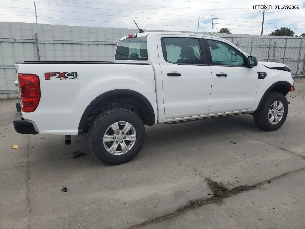 2020 Ford Ranger Xl VIN: 1FTER4FHXLLA93869 Lot: 56553955