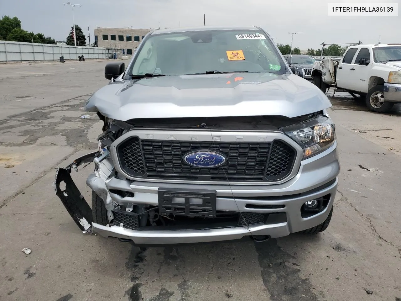 2020 Ford Ranger Xl VIN: 1FTER1FH9LLA36139 Lot: 59140344