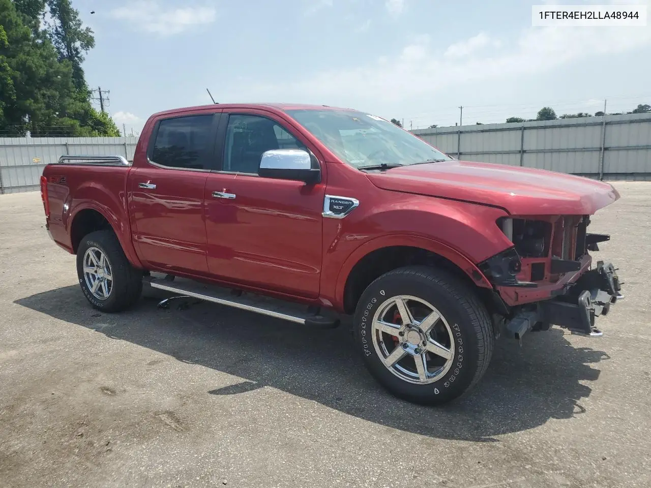 2020 Ford Ranger Xl VIN: 1FTER4EH2LLA48944 Lot: 62391725