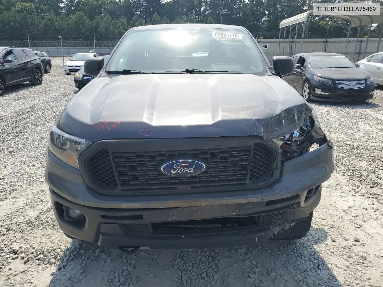 2020 Ford Ranger Xl VIN: 1FTER1EH3LLA75469 Lot: 62524715