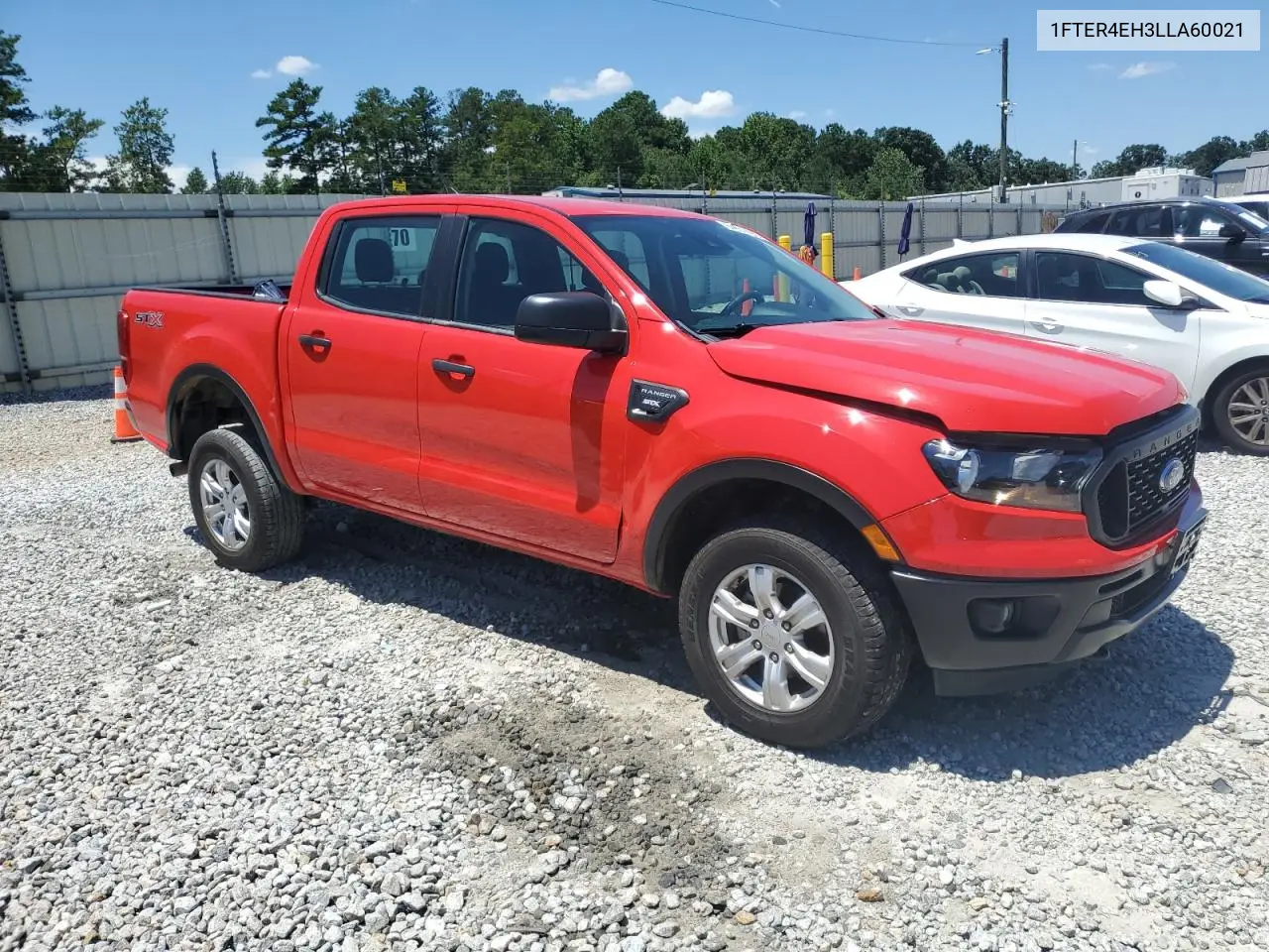 2020 Ford Ranger Xl VIN: 1FTER4EH3LLA60021 Lot: 64651495
