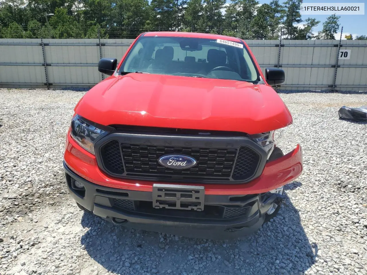 2020 Ford Ranger Xl VIN: 1FTER4EH3LLA60021 Lot: 64651495
