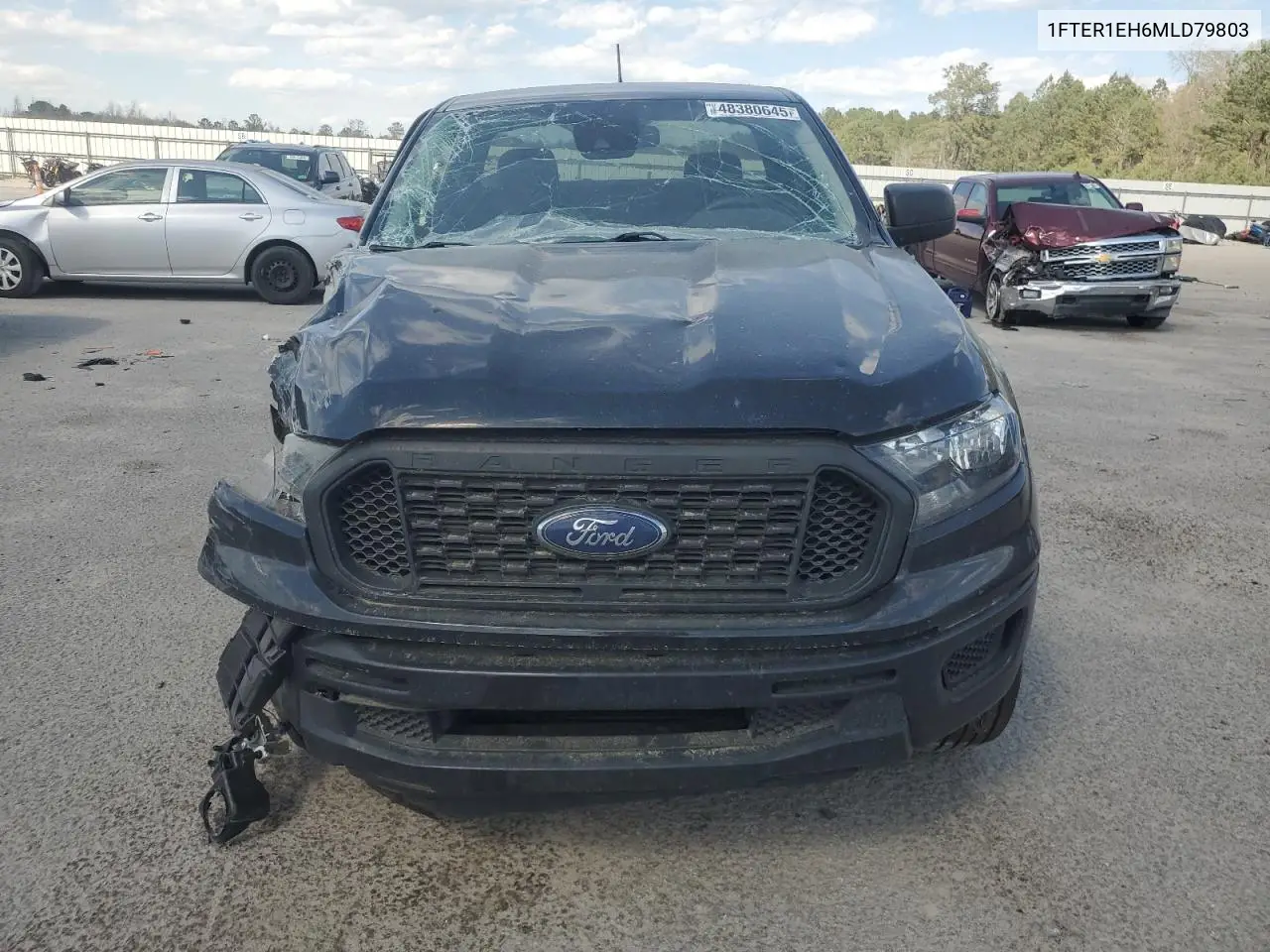 2021 Ford Ranger Xl VIN: 1FTER1EH6MLD79803 Lot: 48380645