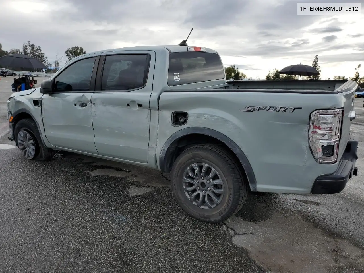 2021 Ford Ranger Xl VIN: 1FTER4EH3MLD10312 Lot: 48553625