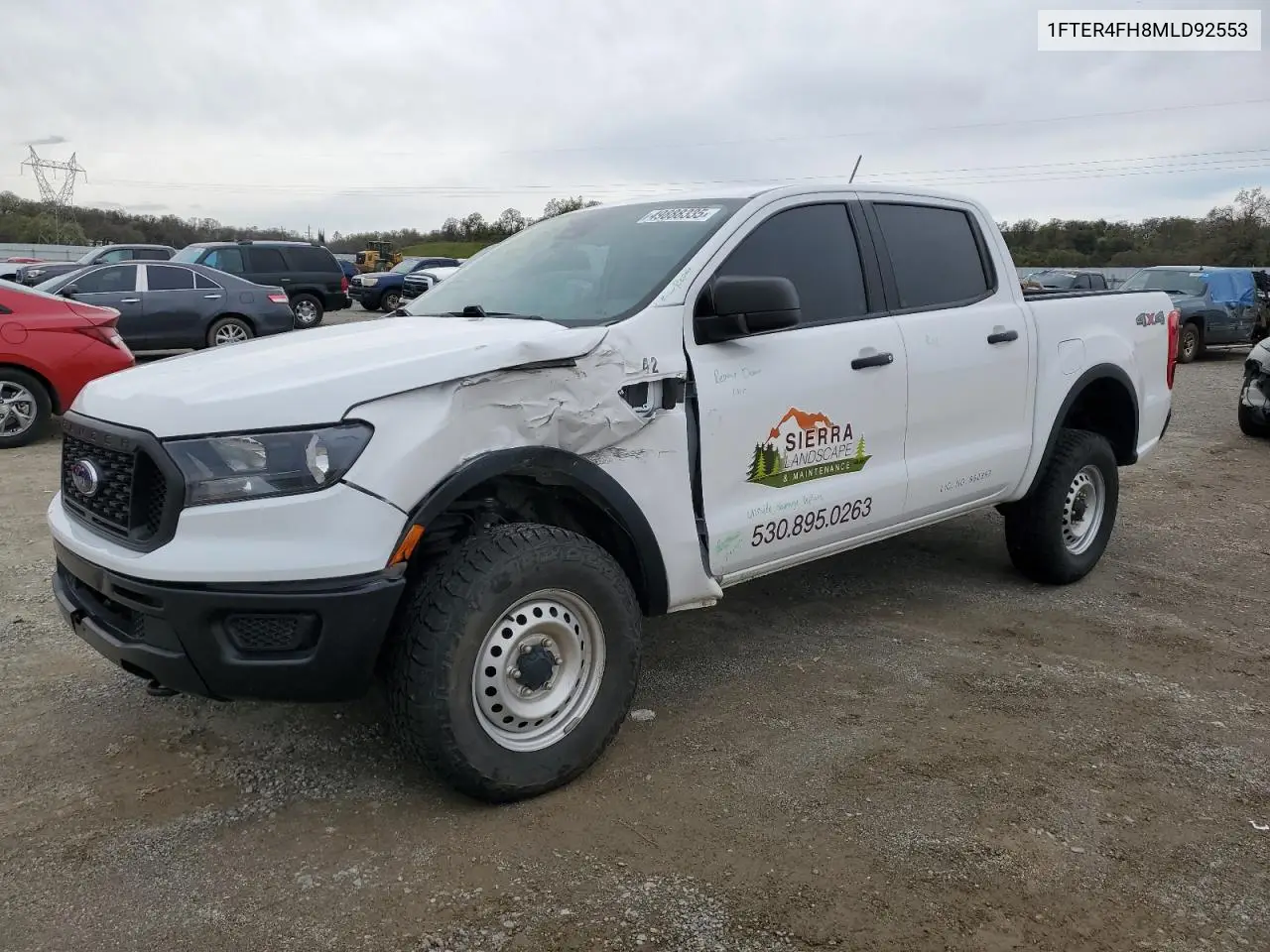 2021 Ford Ranger Xl VIN: 1FTER4FH8MLD92553 Lot: 49888335