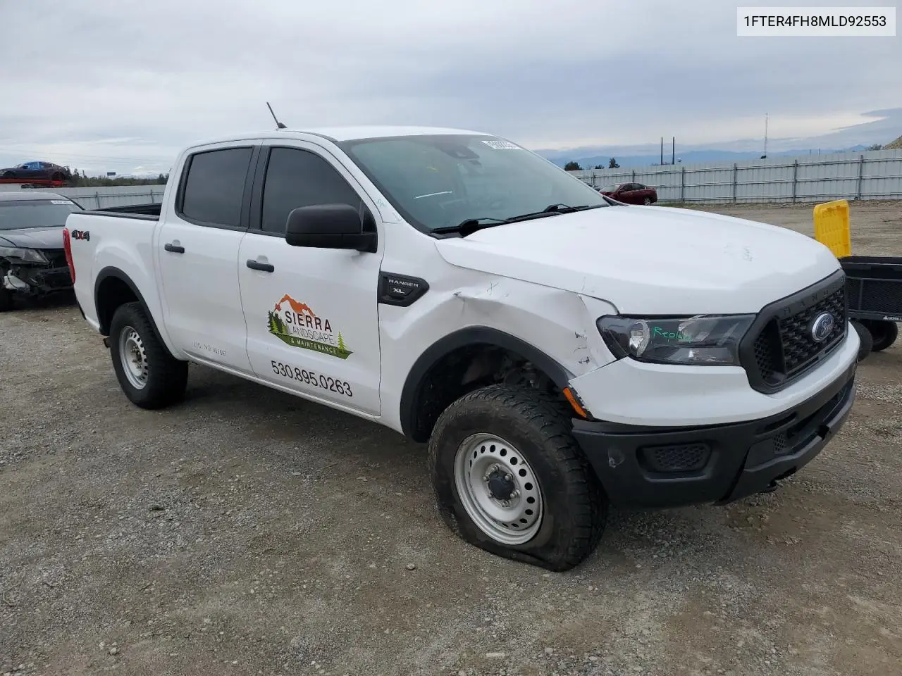 2021 Ford Ranger Xl VIN: 1FTER4FH8MLD92553 Lot: 49888335