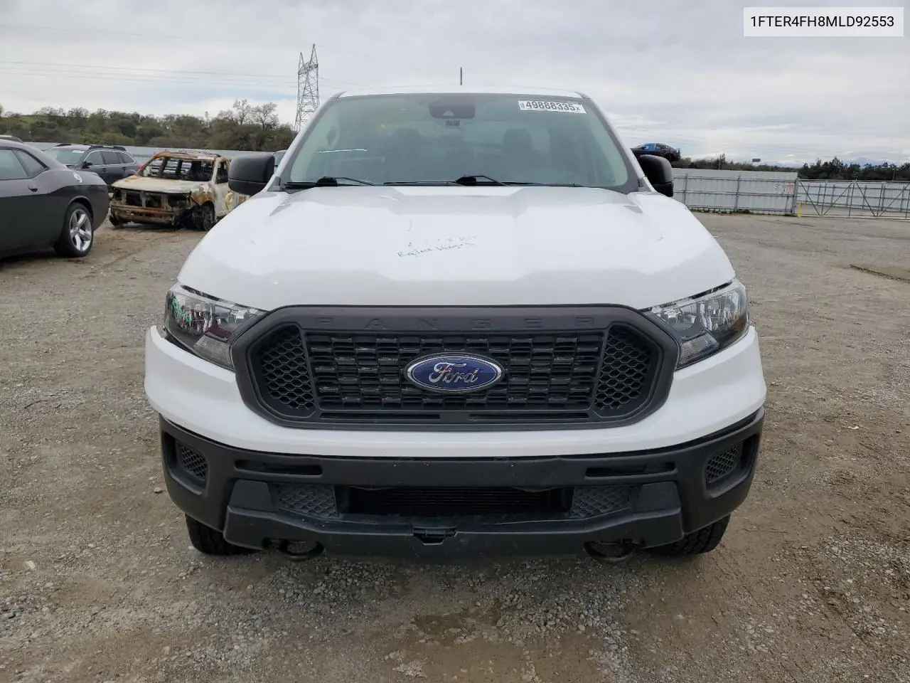 2021 Ford Ranger Xl VIN: 1FTER4FH8MLD92553 Lot: 49888335