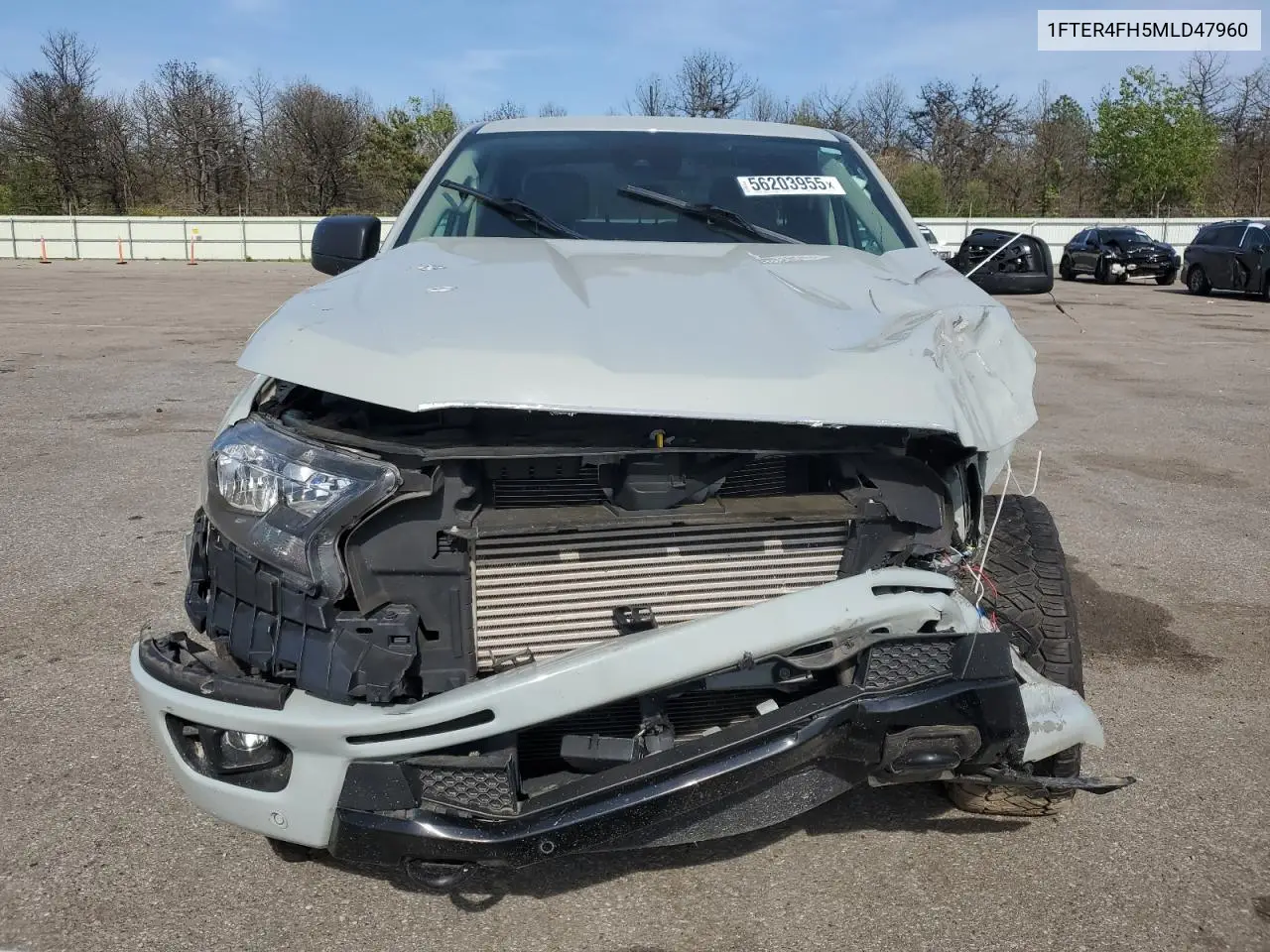 2021 Ford Ranger Xl VIN: 1FTER4FH5MLD47960 Lot: 56203955