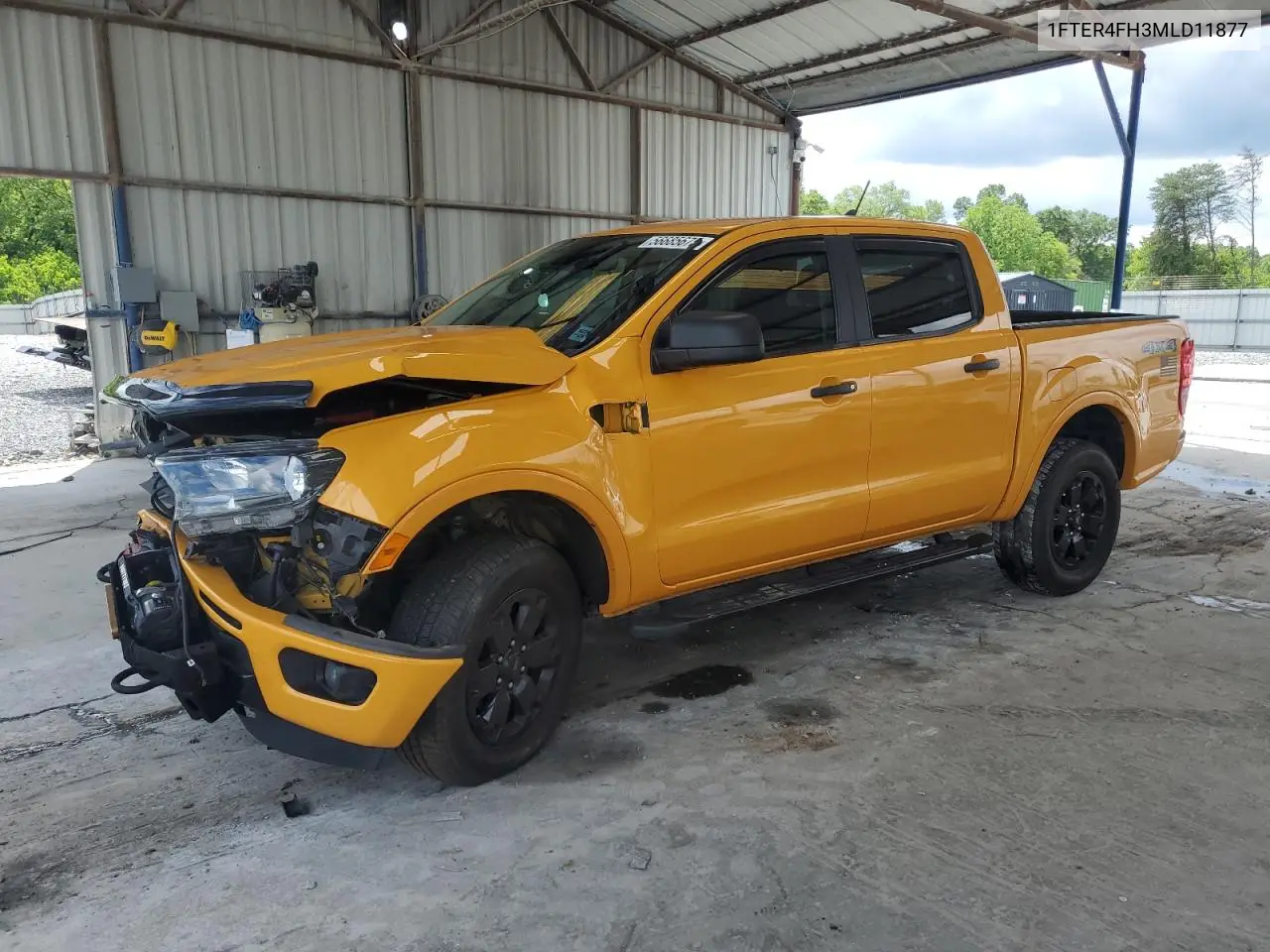 2021 Ford Ranger Xl VIN: 1FTER4FH3MLD11877 Lot: 56685675