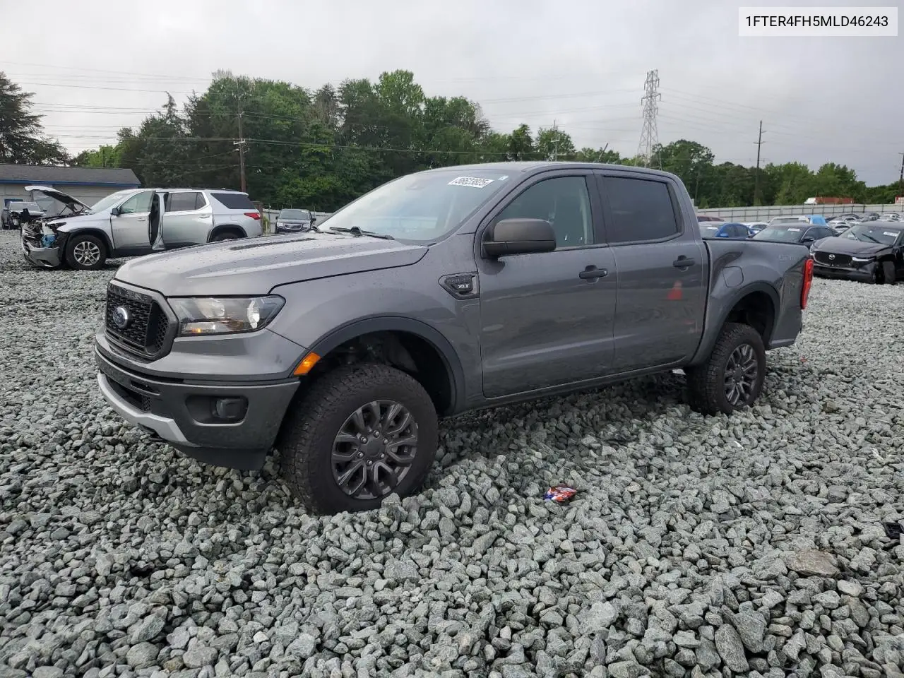 2021 Ford Ranger Xl VIN: 1FTER4FH5MLD46243 Lot: 57226825
