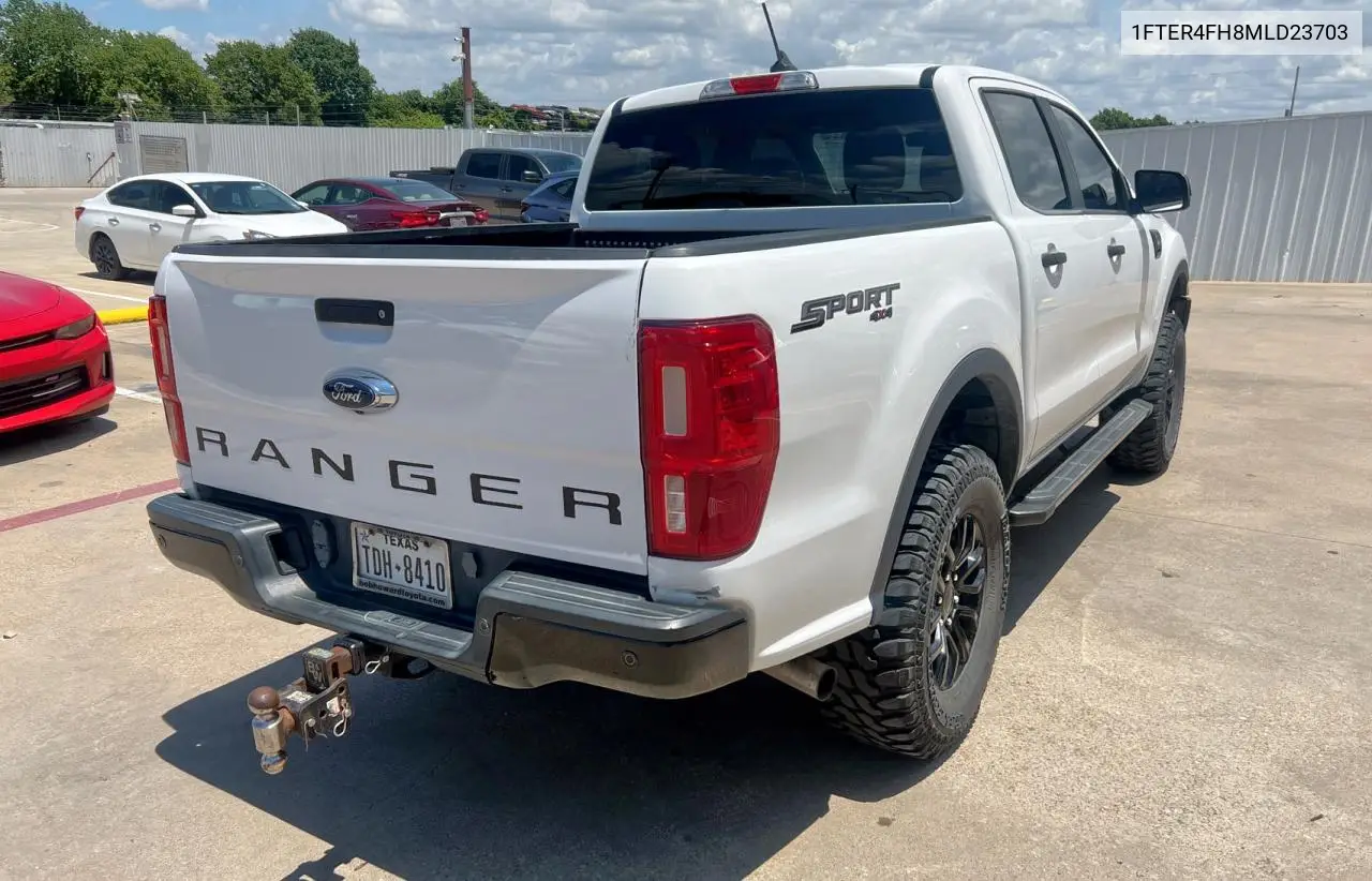 2021 Ford Ranger Xl VIN: 1FTER4FH8MLD23703 Lot: 62906265