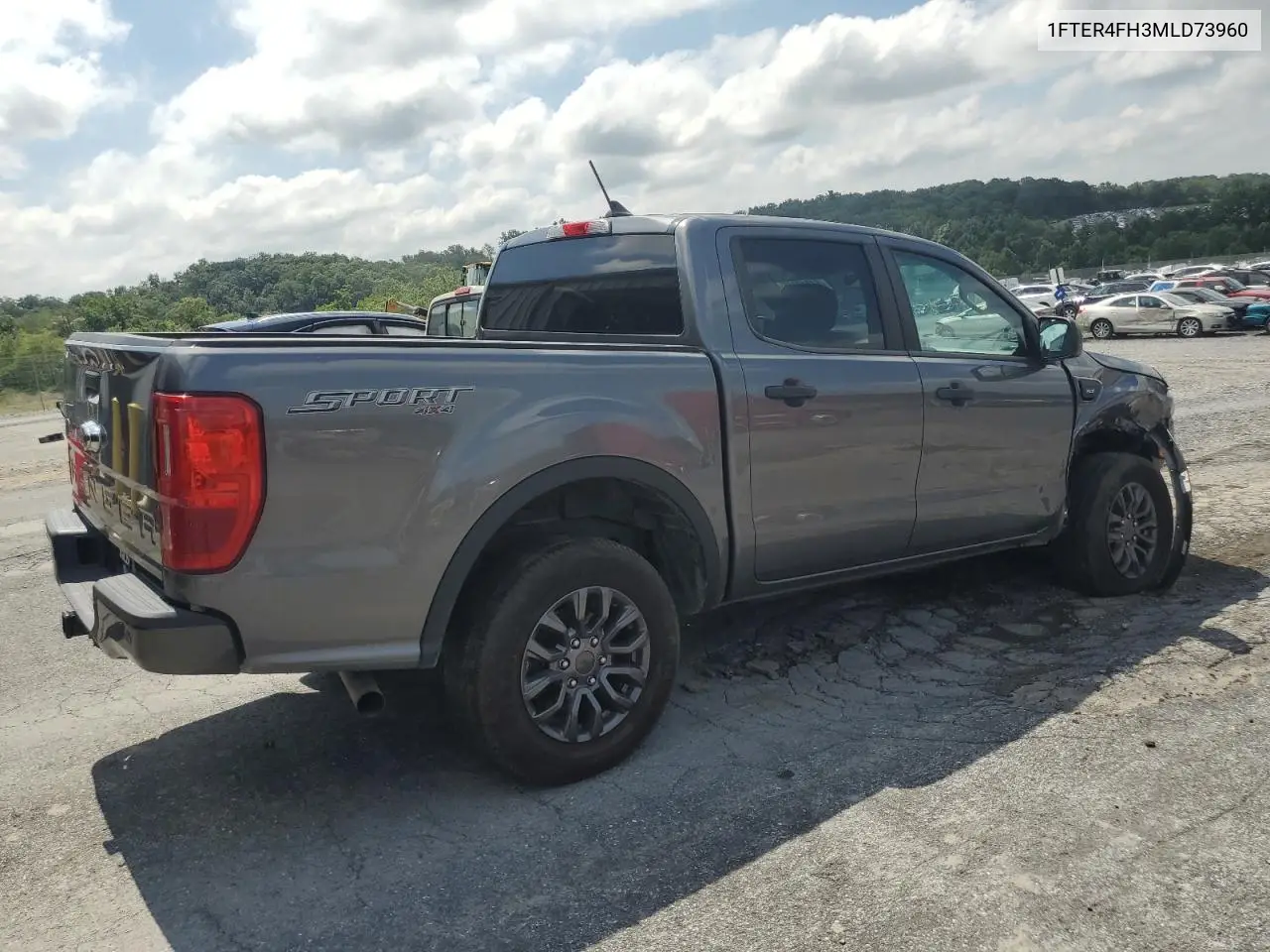 2021 Ford Ranger Xl VIN: 1FTER4FH3MLD73960 Lot: 64810085