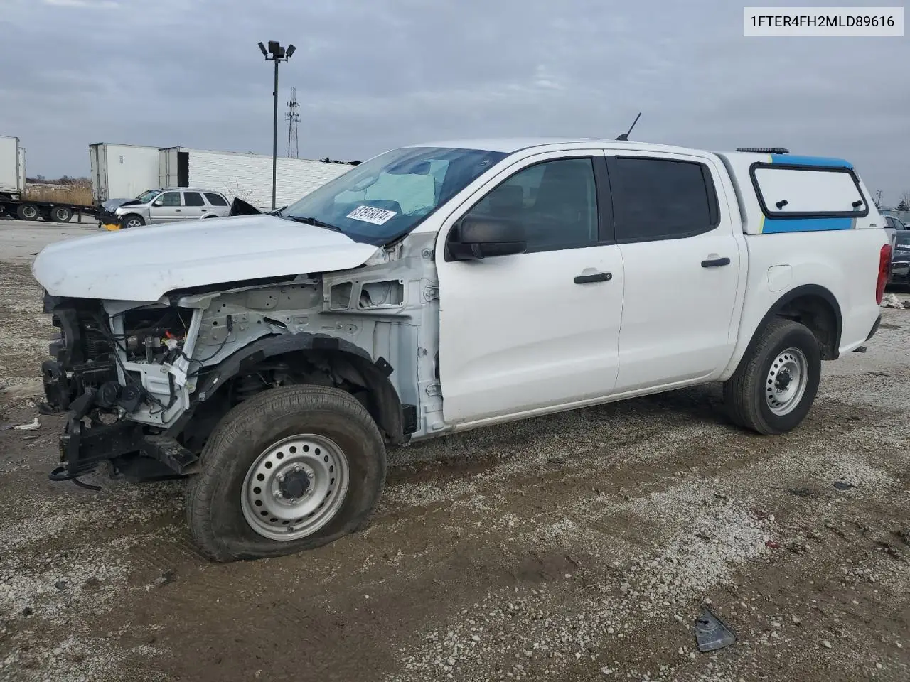 2021 Ford Ranger Xl VIN: 1FTER4FH2MLD89616 Lot: 81919374