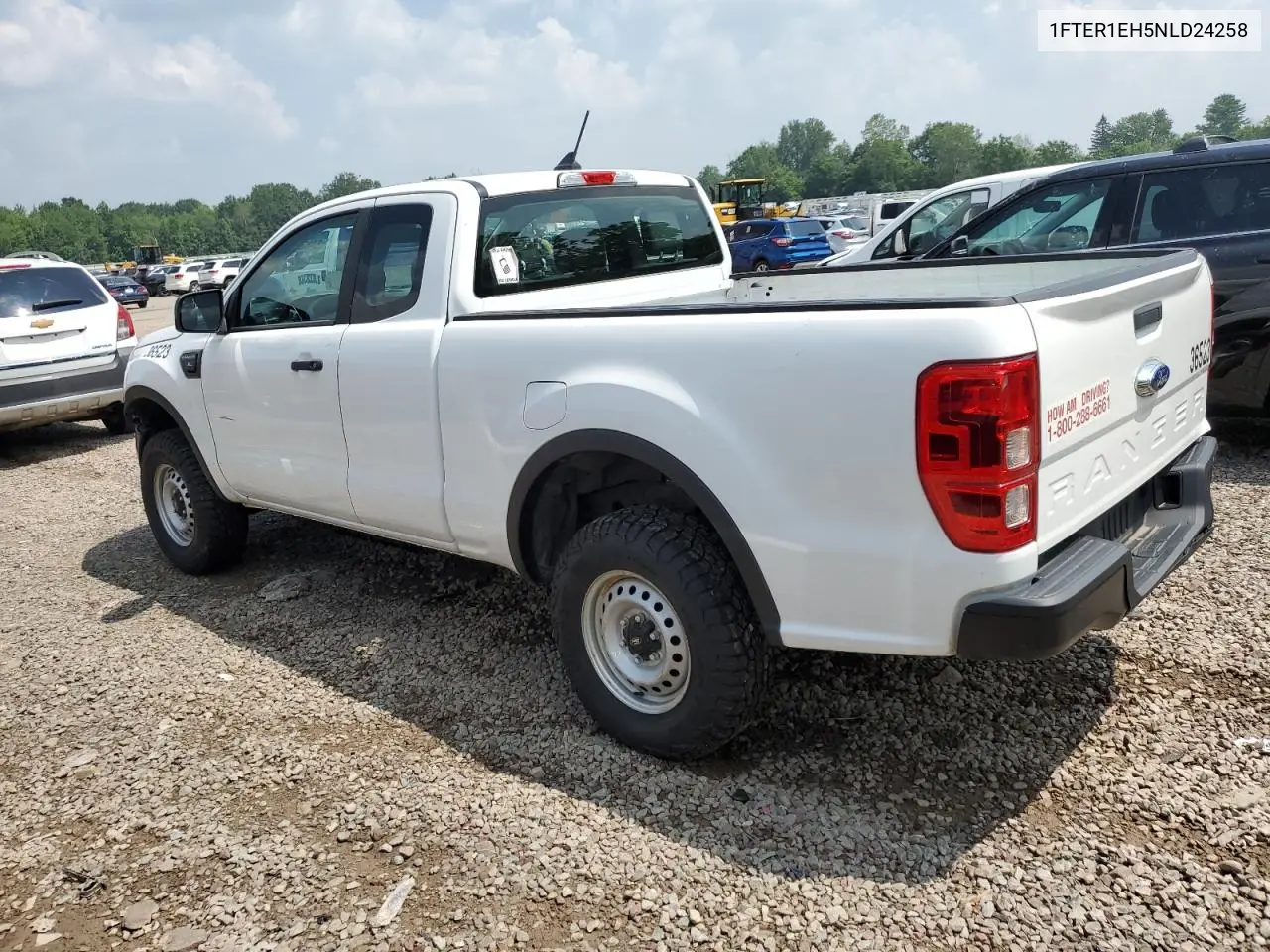 2022 Ford Ranger Xl VIN: 1FTER1EH5NLD24258 Lot: 64826115