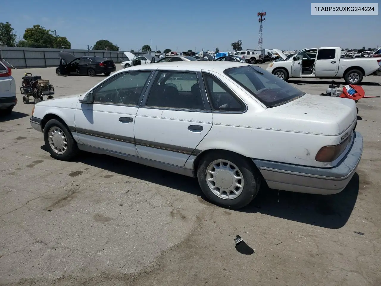 1989 Ford Taurus Gl VIN: 1FABP52UXKG244224 Lot: 59239225