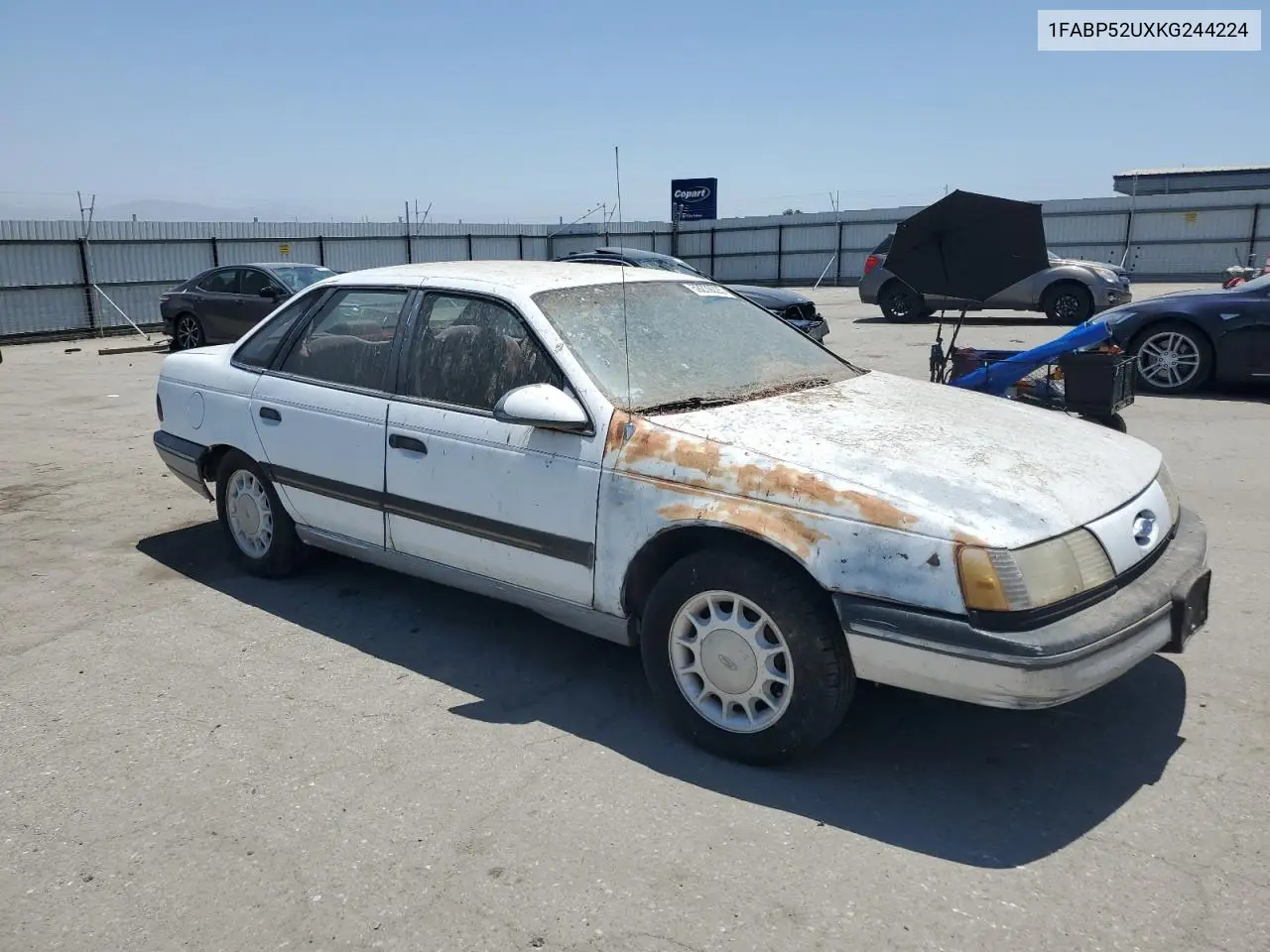 1989 Ford Taurus Gl VIN: 1FABP52UXKG244224 Lot: 59239225