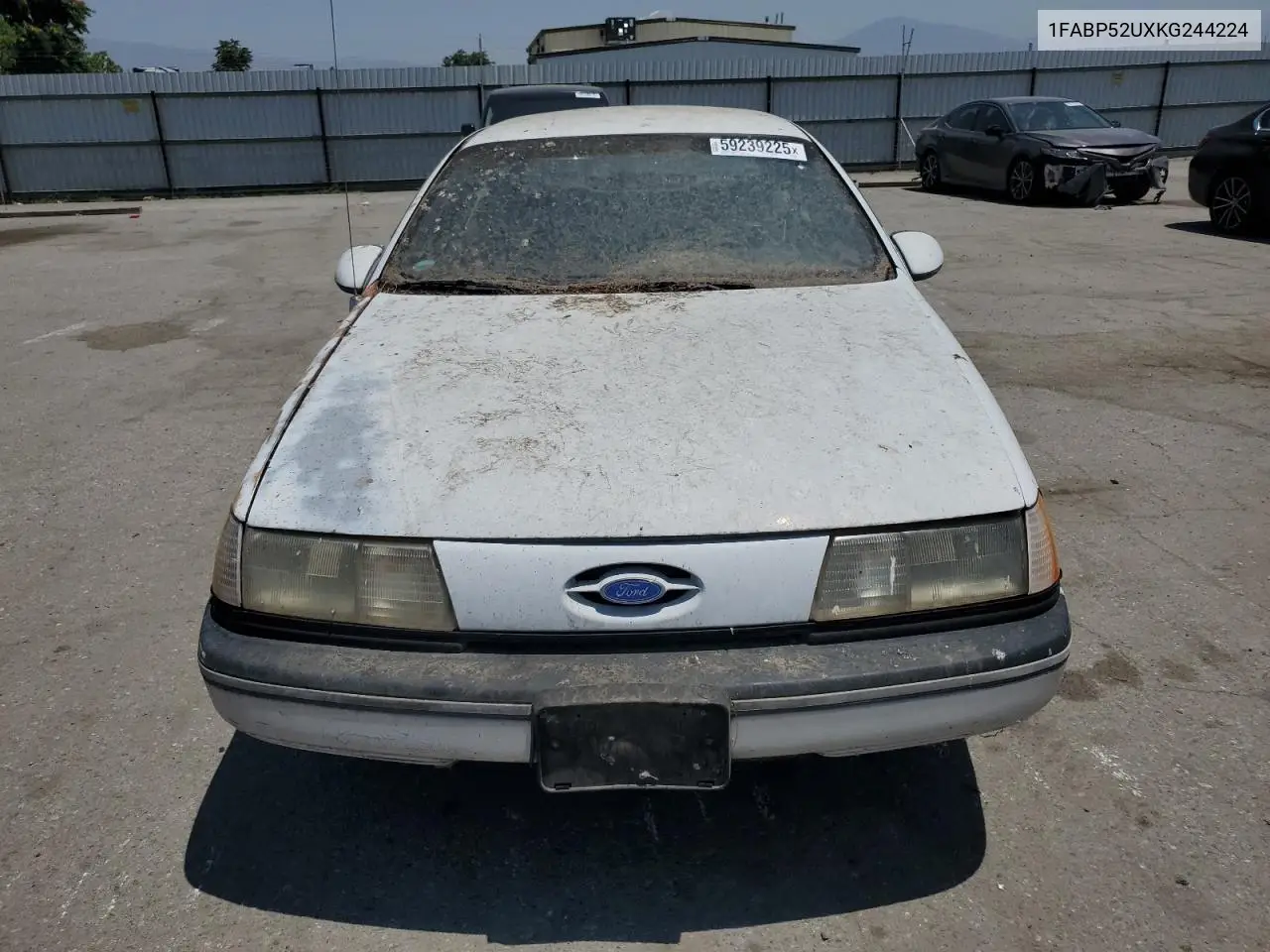 1989 Ford Taurus Gl VIN: 1FABP52UXKG244224 Lot: 59239225