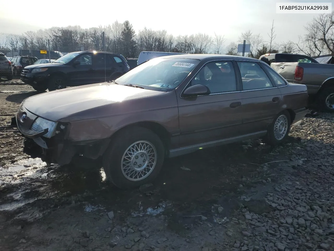 1989 Ford Taurus Gl VIN: 1FABP52U1KA29938 Lot: 86684144