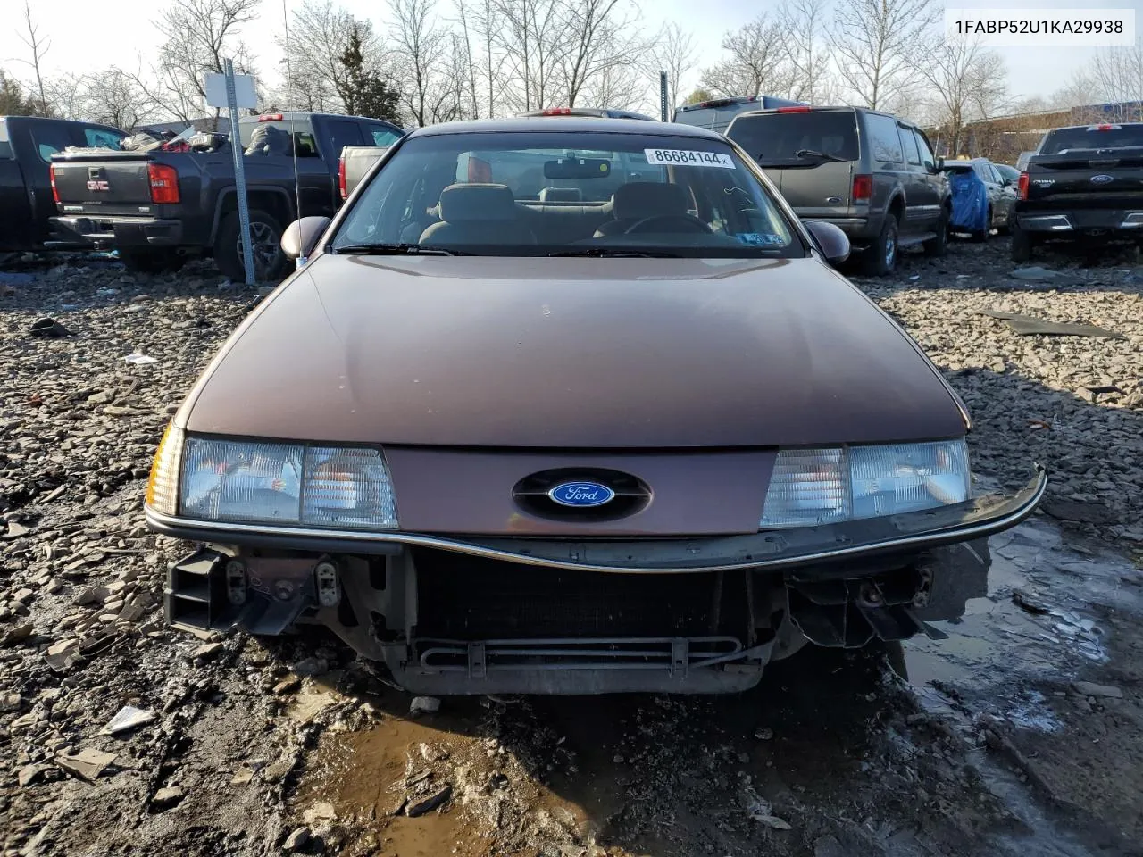 1989 Ford Taurus Gl VIN: 1FABP52U1KA29938 Lot: 86684144