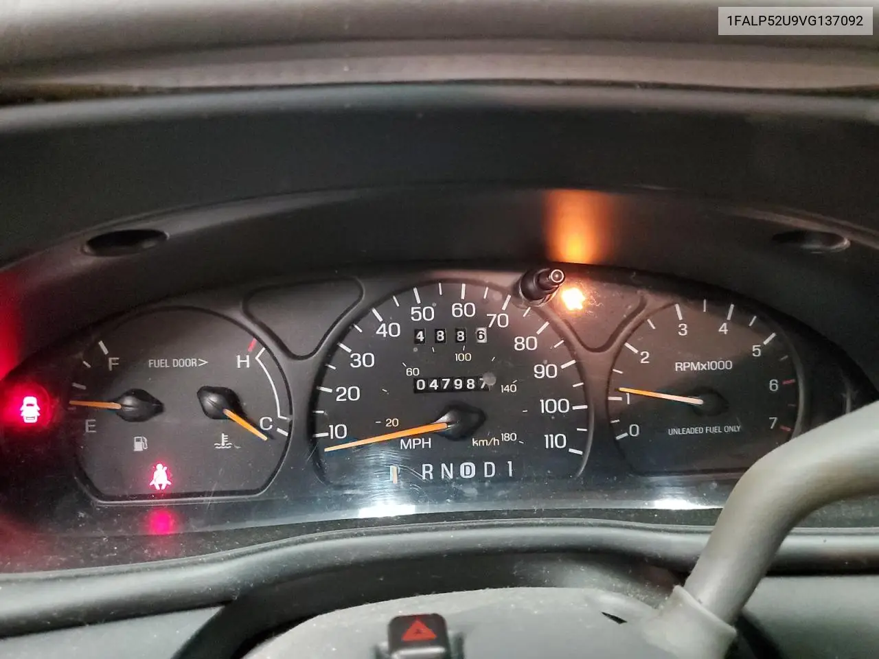 1997 Ford Taurus Gl VIN: 1FALP52U9VG137092 Lot: 53430495