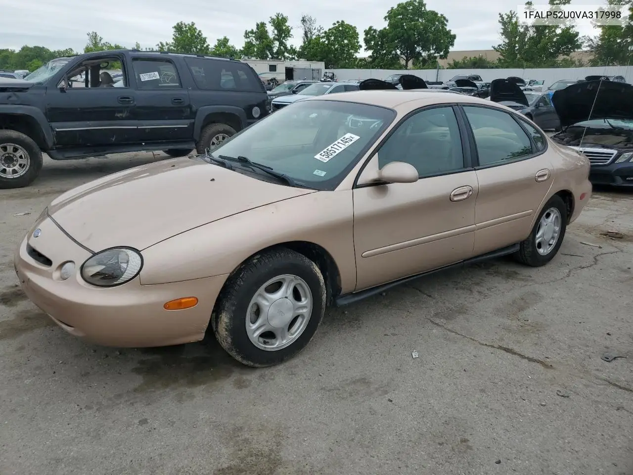 1997 Ford Taurus Gl VIN: 1FALP52U0VA317998 Lot: 58517145