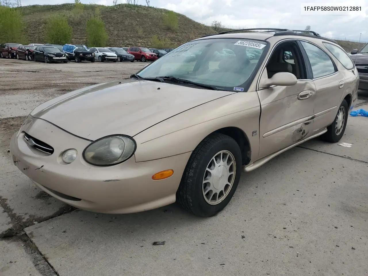 1998 Ford Taurus Se Comfort VIN: 1FAFP58S0WG212881 Lot: 56220585