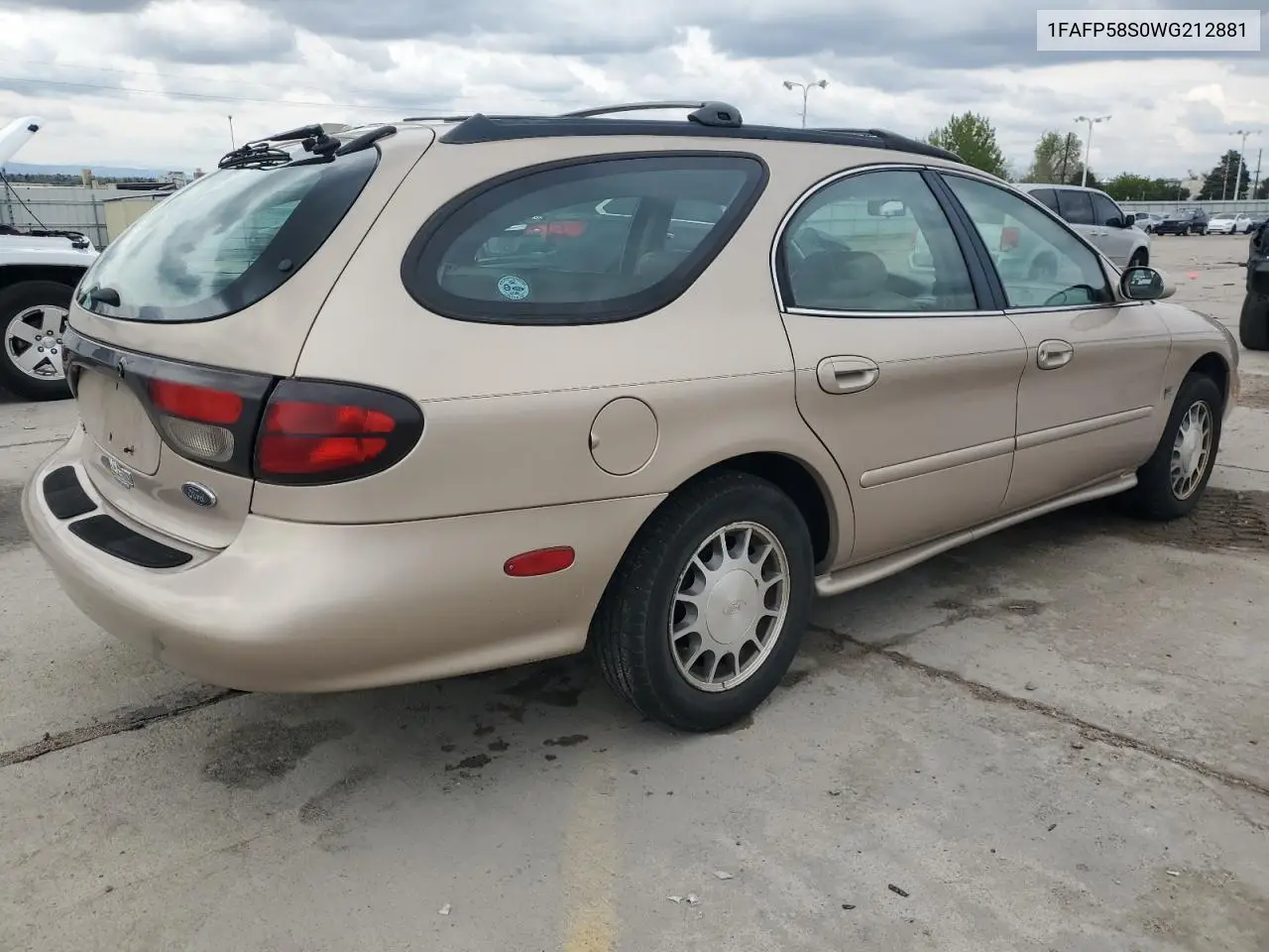 1998 Ford Taurus Se Comfort VIN: 1FAFP58S0WG212881 Lot: 56220585