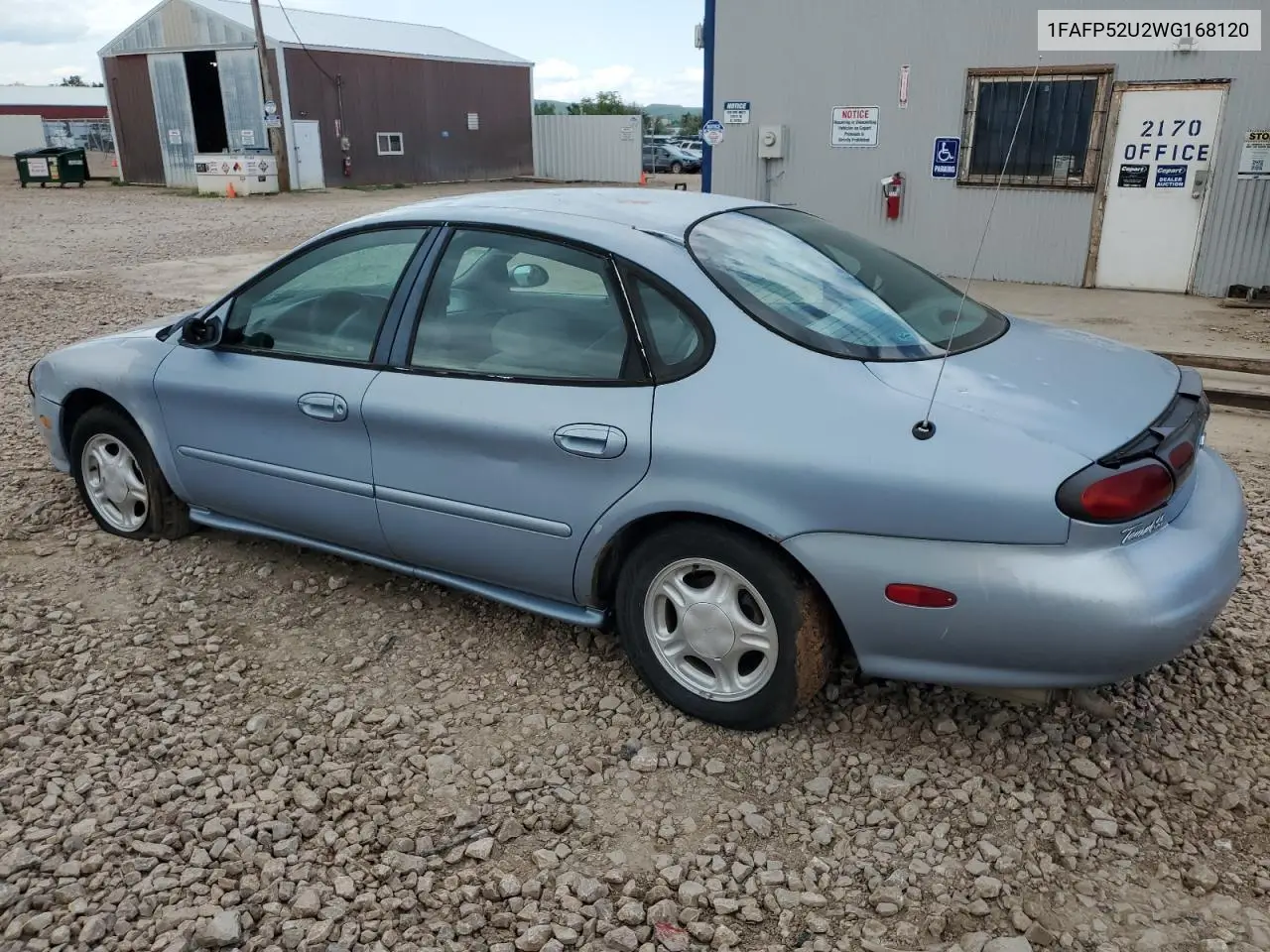 1998 Ford Taurus Lx VIN: 1FAFP52U2WG168120 Lot: 59551105