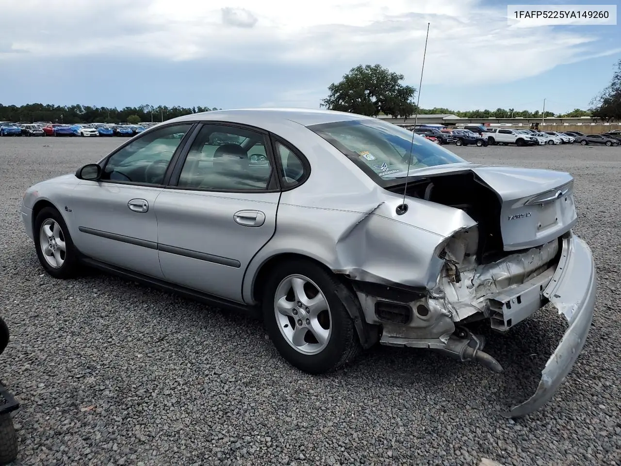 2000 Ford Taurus Lx VIN: 1FAFP5225YA149260 Lot: 62939945