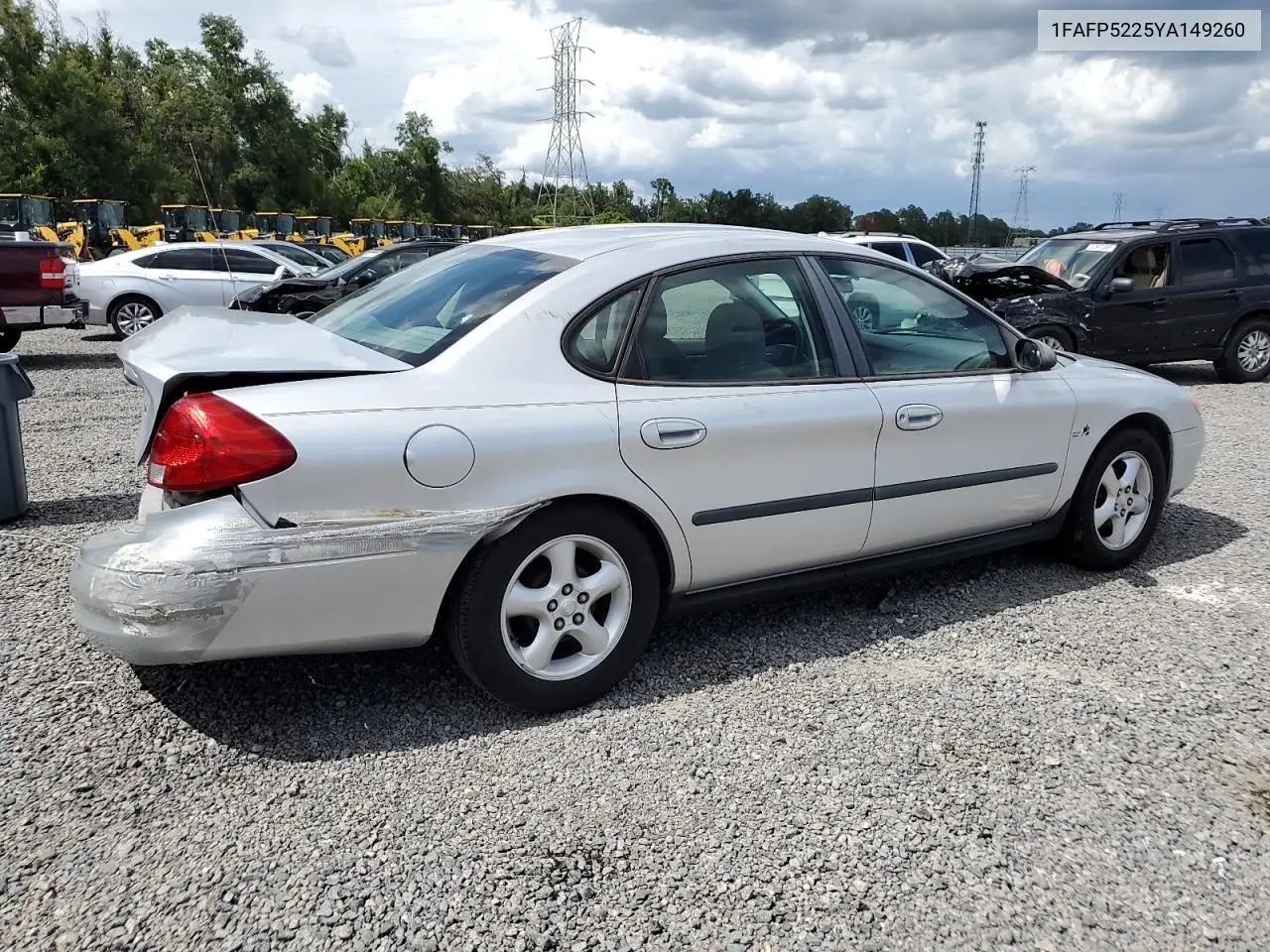 2000 Ford Taurus Lx VIN: 1FAFP5225YA149260 Lot: 62939945
