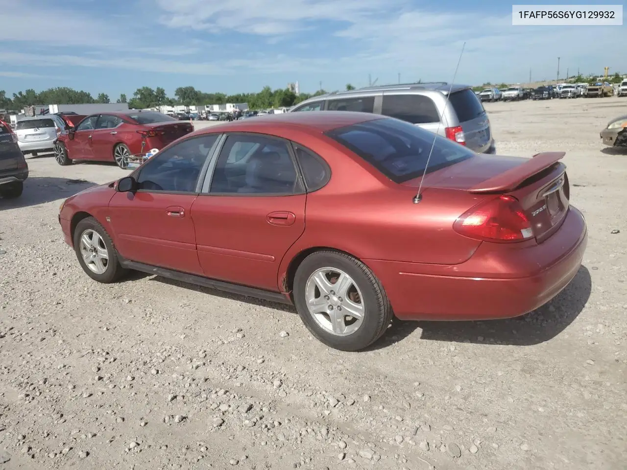 2000 Ford Taurus Sel VIN: 1FAFP56S6YG129932 Lot: 63267815