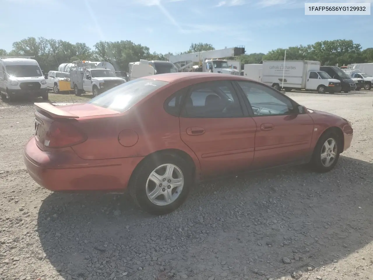2000 Ford Taurus Sel VIN: 1FAFP56S6YG129932 Lot: 63267815