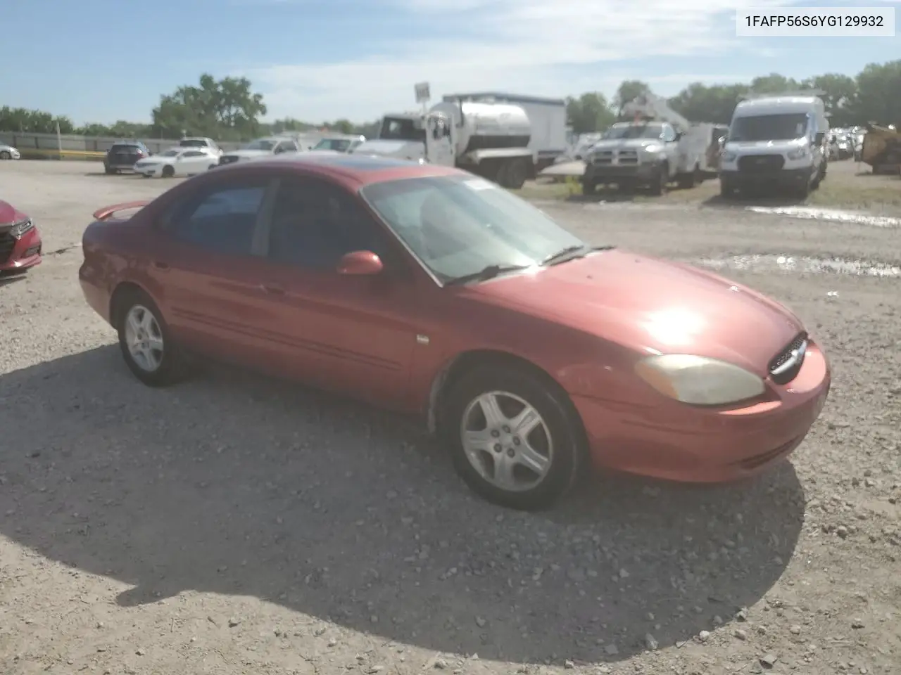2000 Ford Taurus Sel VIN: 1FAFP56S6YG129932 Lot: 63267815