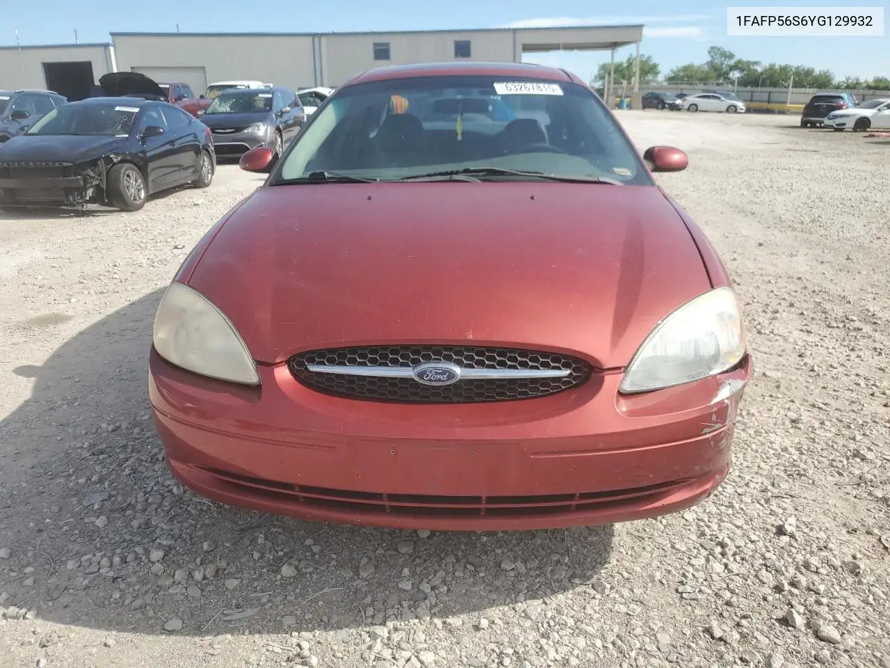 2000 Ford Taurus Sel VIN: 1FAFP56S6YG129932 Lot: 63267815