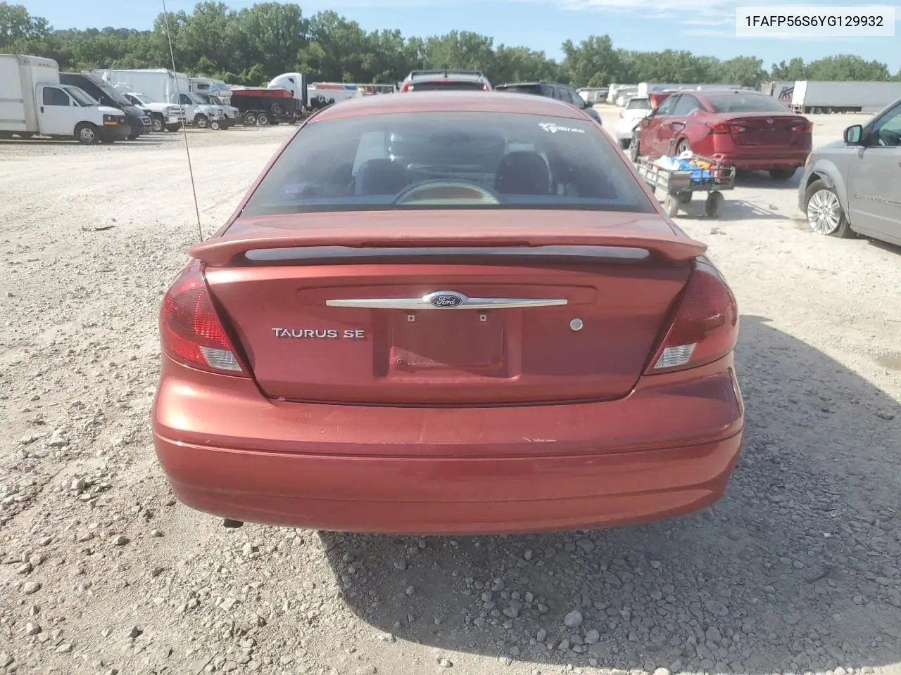 2000 Ford Taurus Sel VIN: 1FAFP56S6YG129932 Lot: 63267815