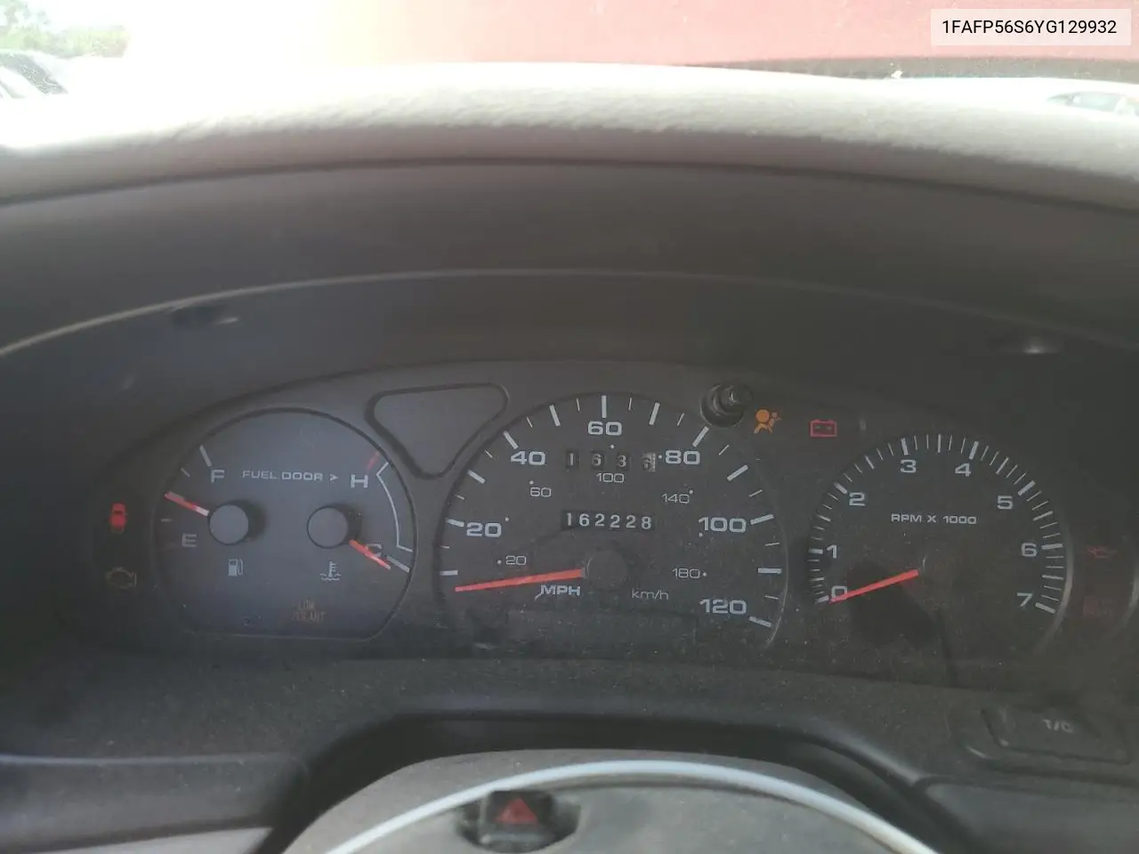 2000 Ford Taurus Sel VIN: 1FAFP56S6YG129932 Lot: 63267815