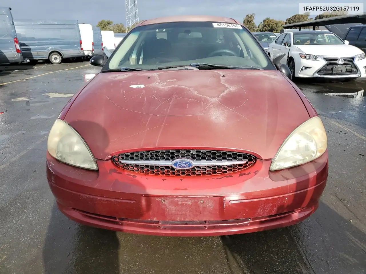 2002 Ford Taurus Lx VIN: 1FAFP52U32G157119 Lot: 45156495