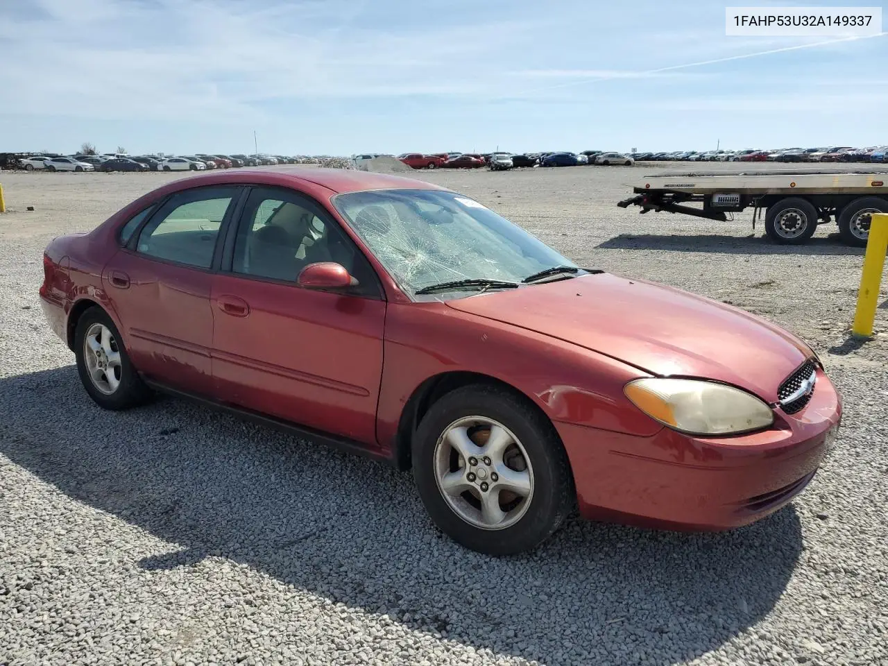 2002 Ford Taurus Se VIN: 1FAHP53U32A149337 Lot: 49245395