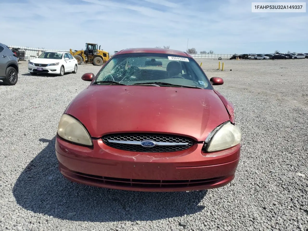 2002 Ford Taurus Se VIN: 1FAHP53U32A149337 Lot: 49245395