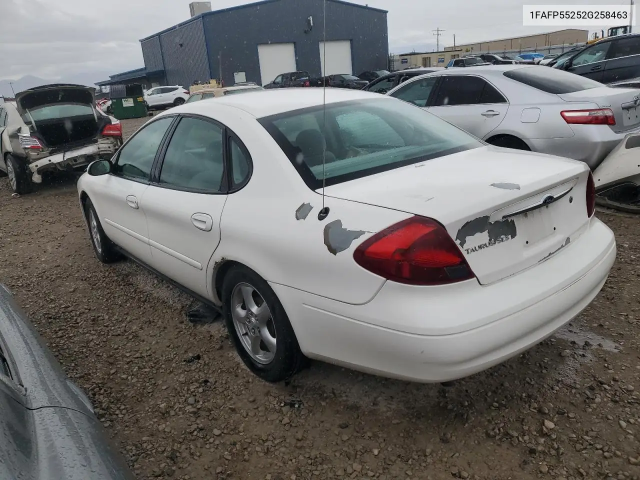 1fafp55252g258463 1FAFP55252G258463 2002 Ford Taurus Ses