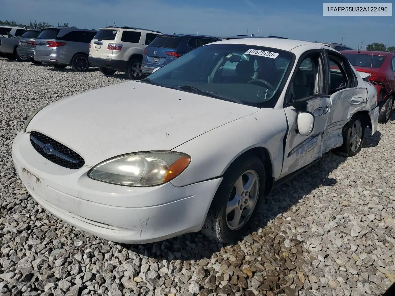 2002 Ford Taurus Ses VIN: 1FAFP55U32A122496 Lot: 61579735