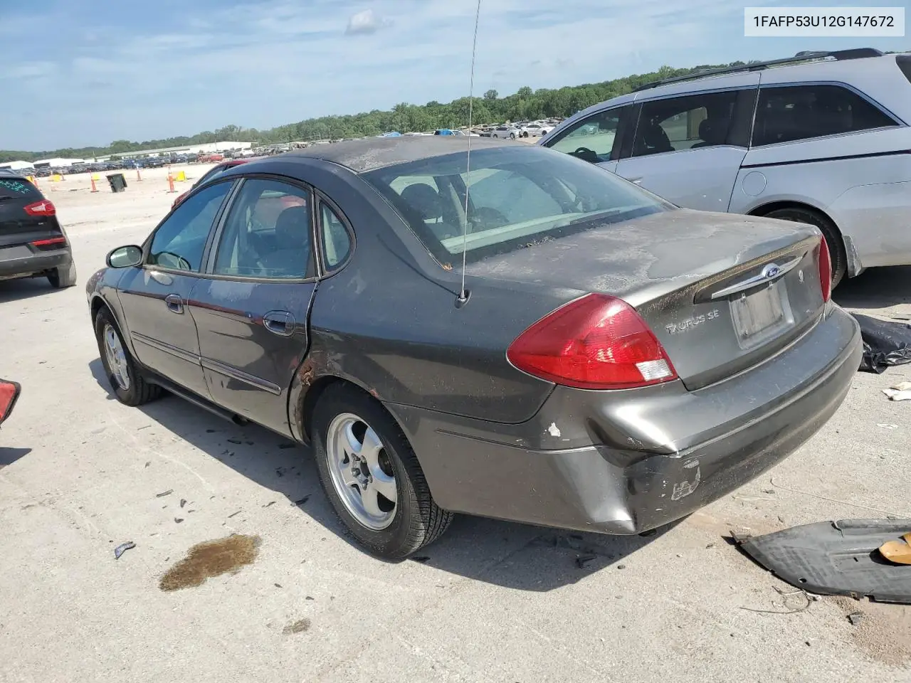 2002 Ford Taurus Se VIN: 1FAFP53U12G147672 Lot: 62173665