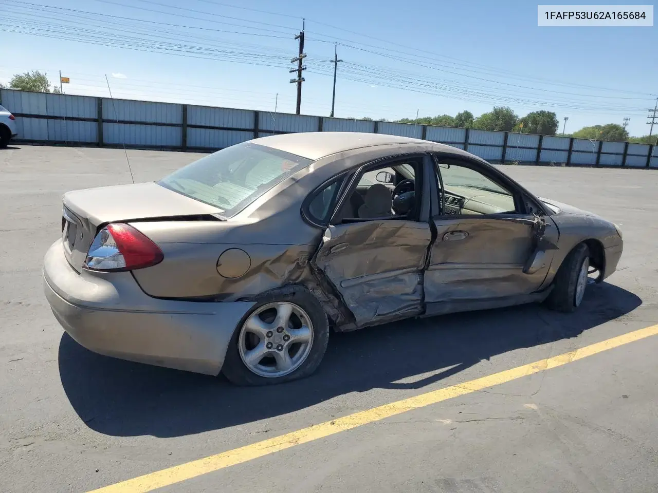 2002 Ford Taurus Se VIN: 1FAFP53U62A165684 Lot: 63800415