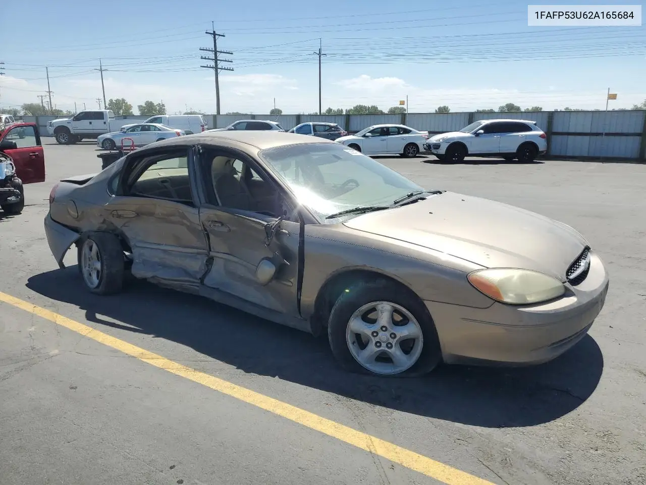 2002 Ford Taurus Se VIN: 1FAFP53U62A165684 Lot: 63800415