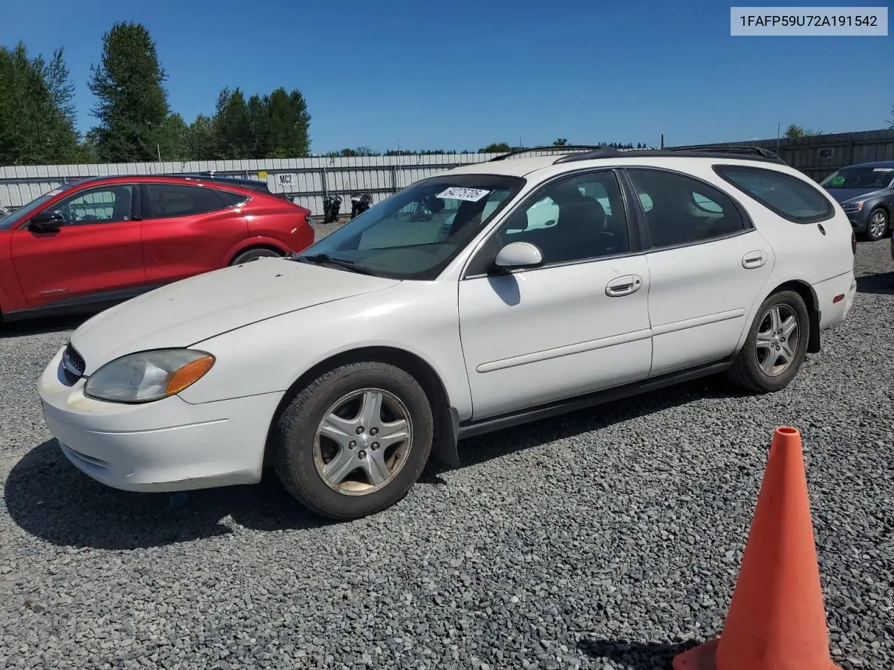 2002 Ford Taurus Sel VIN: 1FAFP59U72A191542 Lot: 64275705